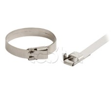 Хомут-стяжка 300x4.5 мм стальная коррозионно-стойкая Hyperline FVC-300ST (100 шт/уп.)