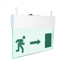 Табло ВИСТЛ Молния-24-УЛЬТРА (подвесное крепление) "Человек влево стрелка вверх в дверь"