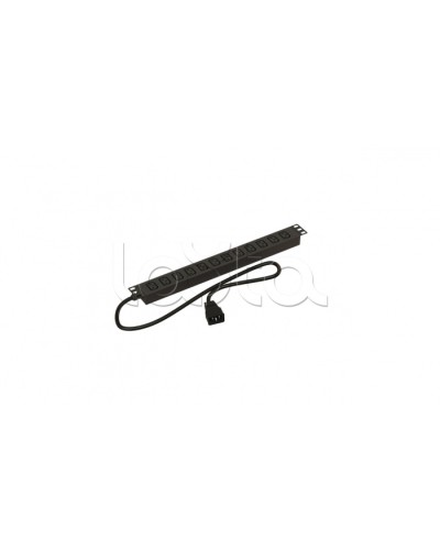 Блок розеток горизонтальный черн Hyperline (SHE19-12IEC-2.5AIEC) в Пятигорске Блоки розеток Pintop.ru