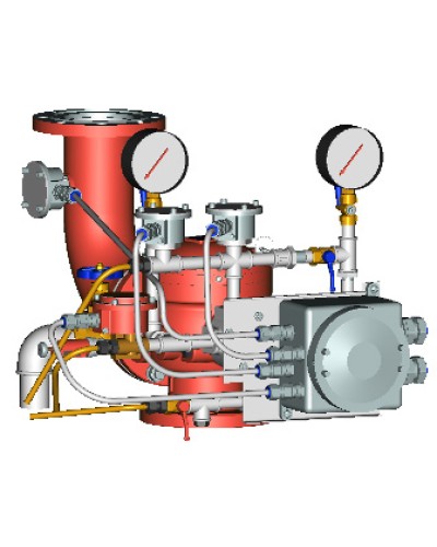 Узел управления с комбинированным приводом взрывозащищенный Спецавтоматика УУ-Д150/1,2(Р,Э24, ГО,07)-ВФ.УЗ.1 в Пятигорске Устройства пуска водяного пожаротушения Pintop.ru