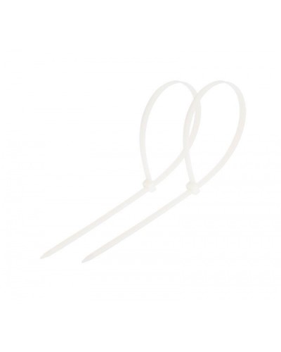 Стяжка нейлоновая неоткрывающаяся, безгалогенная (halogen free) 200x3.6мм, белая (100 шт) в Пятигорске Стяжки-хомуты Pintop.ru