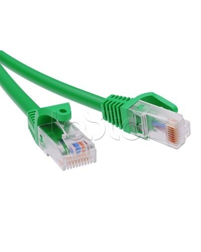 Патч-корд неэкранированный CAT6 U/UTP 4х2, LSZH, зелёный, 10м DKC RN6UU4500GN в Пятигорске Патчкорды (медные) Pintop.ru