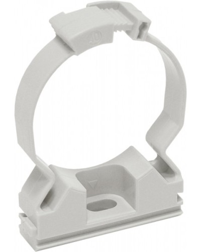 ELASTA Хомутный держатель CFC25 серый IEK (CTA10MP-CFC25-K41-100) в Пятигорске Стяжки-хомуты Pintop.ru