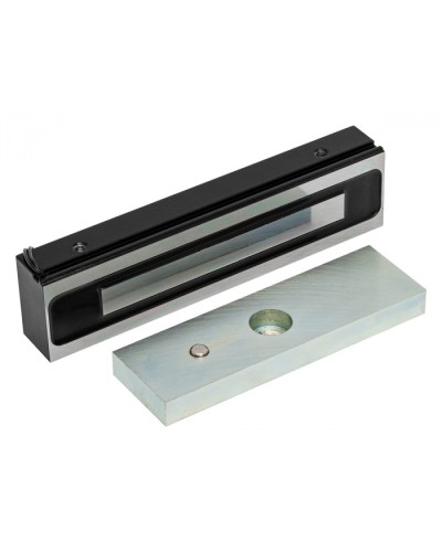 Электромагнитный замок AccordTec ML-200K-3 Premium Black с планкой в Пятигорске Электромагнитные замки Pintop.ru