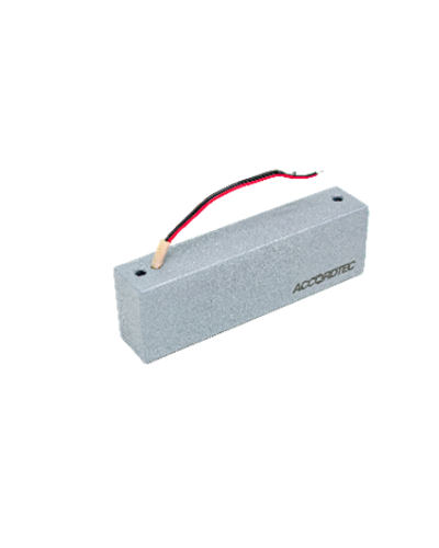 Электромагнитный замок AccordTec ML-300K с уголком, цвет Серебряный металлик в Пятигорске Электромагнитные замки Pintop.ru