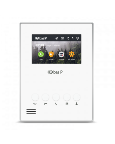 Видеодомофон BAS-IP AU-04LAF WHITE в Пятигорске Абонентские IP устройства Pintop.ru