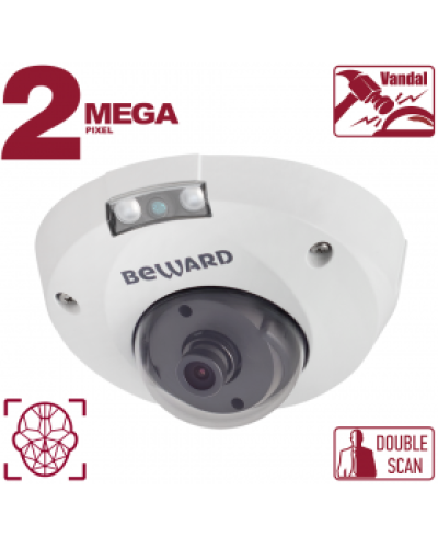 IP-камера видеонаблюдения антивандальная уличная купольная Beward B2530DMR в Пятигорске IP-камеры Pintop.ru