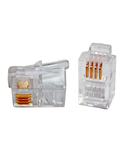 Коннектор телефонный для телефонных трубок Cabeus 4P4C в Пятигорске Коннекторы и разъемы Pintop.ru