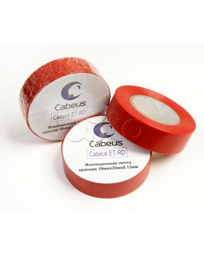 Лента изоляционная (красная) Cabeus ET-RD в Пятигорске Аксессуары для кабель-канала Pintop.ru