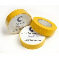 Лента изоляционная (желтая) Cabeus ET-YL
