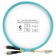Шнур оптичесикй duplex LC-FC 50/125 MM OM3 1 м LSZH Cabeus FOP-50-LC-FC-1M
