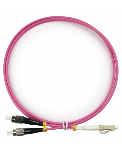 Шнур оптический duplex LC-FC 50/125 mm OM4 1м LSZH Cabeus FOP-50-OM4-LC-FC-1m в Пятигорске Патч-корды оптические Pintop.ru