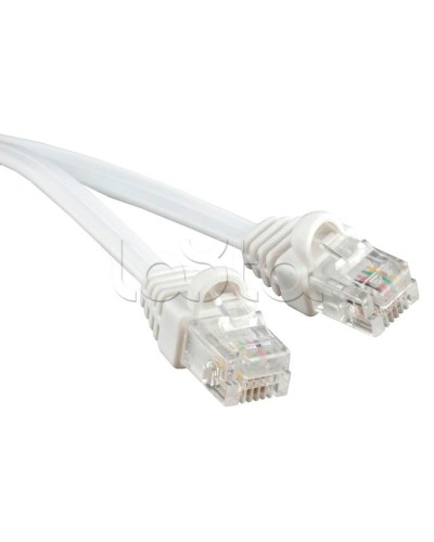 Патч-корд 6p4c телефонный, 1.5 м, белый Cabeus PC-TEL-RJ12-1.5m в Пятигорске Патчкорды (медные) Pintop.ru