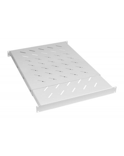 Полка 19 перфорированная глубиной 600-1000 ммдо 100кг, цвет серый (RAL 7035) Cabeus (SH-J018-SS-600-100KG) в Пятигорске Полки для шкафов и стоек Pintop.ru