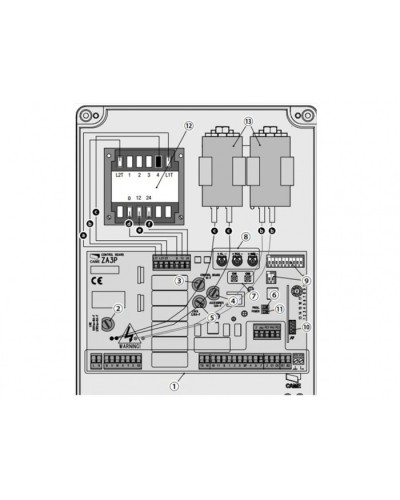 Блок управления для приводов распашных ворот Came 002ZA3P в Пятигорске Автоматизация ворот Pintop.ru