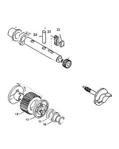 Выходной вал BX-E, BX-E241 Came 119RIBX015 в Пятигорске Запчасти для шлагбаумов и автоматики Pintop.ru