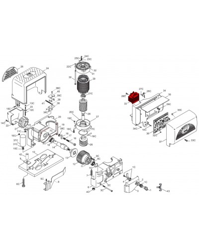 Крепление для фотоэлемента DBC к стойке Came 119RIR265 в Пятигорске Запчасти для шлагбаумов и автоматики Pintop.ru