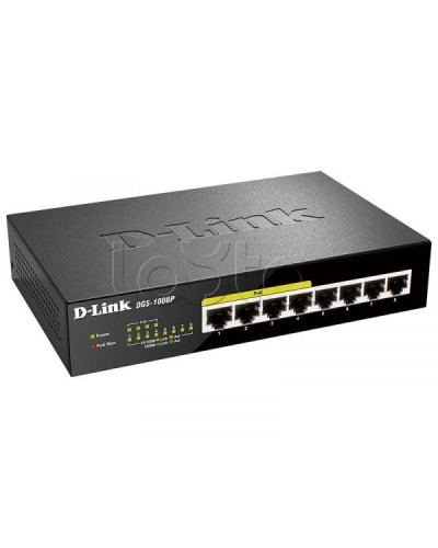 Неуправляемый коммутатор D-Link DL-DGS-1008P/F1A в Пятигорске Коммутаторы Pintop.ru