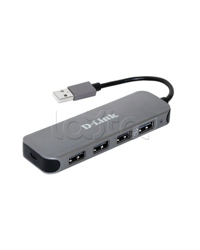 Концентратор с 4 портами USB 2.0 D-Link DUB-H4/E1A в Пятигорске Дополнительное оборудование для сетей Pintop.ru