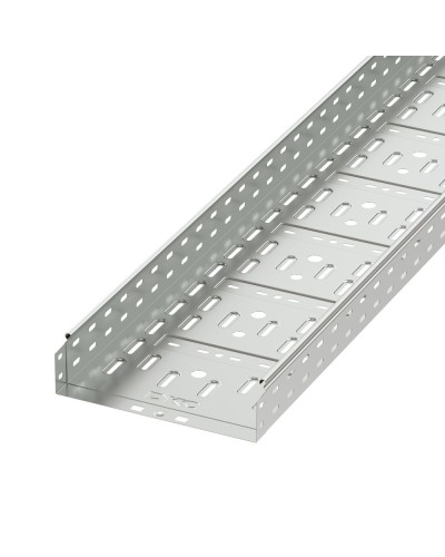 Лоток перфорированный 300х100 L 2000, цинк-ламельный DKC (35334ZL) в Пятигорске Кабельные лотки Pintop.ru