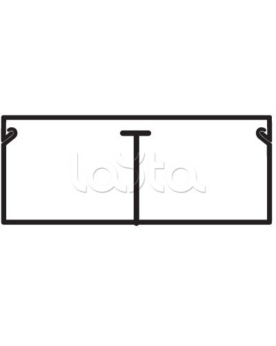 Миниканал TMC 40/2x17 с перегородкой DKC 00305 в Пятигорске Кабель-канал Pintop.ru