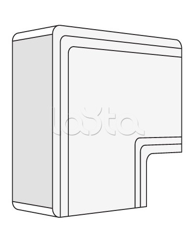 Угол плоский NPAN 100х60 мм DKC 01745 в Пятигорске Аксессуары для кабель-канала Pintop.ru