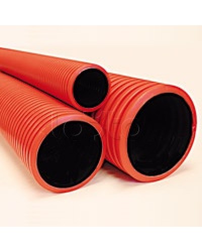 Труба гибкая двустенная 75 мм с протяжкой красная DKC 121975100 в Пятигорске Труба гофрированная Pintop.ru