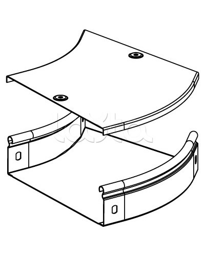 Угол CPO 45 горизонтальный 45° 100х50 DKC 36062 в Пятигорске Аксессуары для лотков Pintop.ru