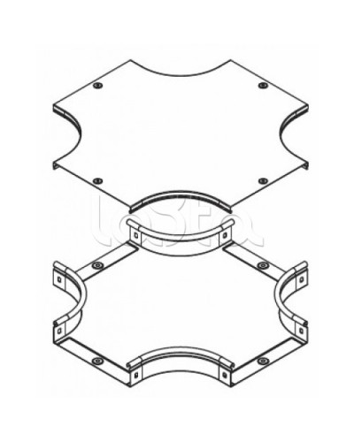Крышка DPX на ответвитель крестообразный осн. 200 DKC 38064 в Пятигорске Аксессуары для лотков Pintop.ru