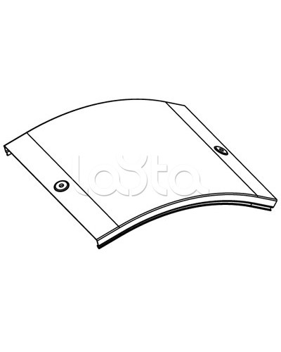 Крышка CD 45 на угол вертикальный внешн. 45° осн. 200 DKC 38264 в Пятигорске Аксессуары для лотков Pintop.ru