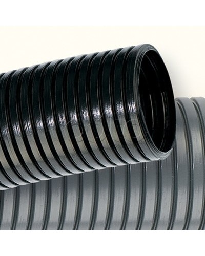 Труба ПНД гибкая гофрированная д.16 мм, лёгкая без протяжки, цвет чёрный DKC 70716 в Пятигорске Труба гофрированная Pintop.ru