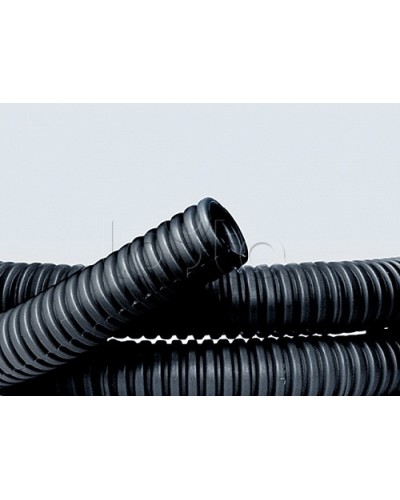 Труба ПНД гибкая гофр. д.40мм, лёгкая без протяжки, 20м, цвет чёрный DKC 70740 в Пятигорске Труба гофрированная Pintop.ru