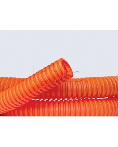 Труба ПНД гибкая гофр. д.16мм, лёгкая без протяжки, 100м, цвет оранжевый DKC 70916 в Пятигорске Труба гофрированная Pintop.ru