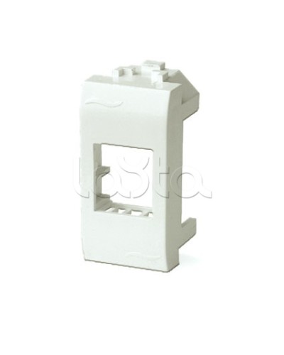 Адаптер для информационных разъемов Systimax, белый, 1мод. DKC 76609B в Пятигорске Аксессуары для стоек и шкафов Pintop.ru