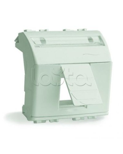 Адаптер для информационных разъемов R&M, белый, 2 мод. DKC 76612B в Пятигорске Аксессуары для стоек и шкафов Pintop.ru