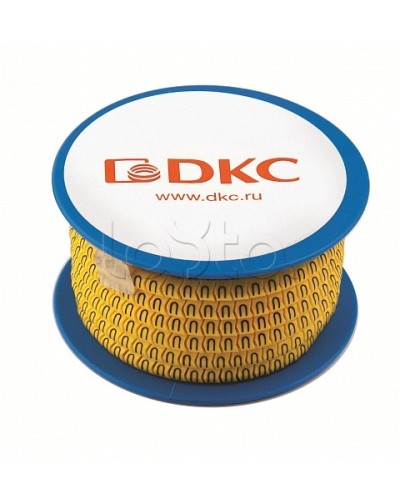 Колечко маркировочное K, 2.5-4мм. черное на желтом DKC AZO3KKBY в Пятигорске Крепежные изделия Pintop.ru