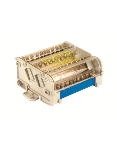 Блок распределительный на DIN рейку 2р 125А, 7х6мм 2х7,5мм 2x9мм DKC BD125112 в Пятигорске Аксессуары для лотков Pintop.ru