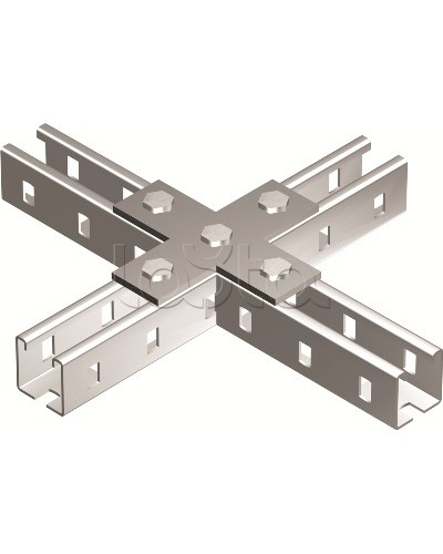 Пластина соединительная Х-обр., горячеоцинкованная DKC BMD1041HDZ в Пятигорске Аксессуары для лотков Pintop.ru