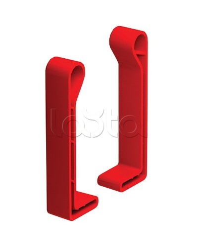 Комплект торцевых заглушек, правая + левая, H 80, полиэтилен RAL3020 DKC LS5000 в Пятигорске Аксессуары для лотков Pintop.ru