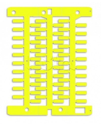 Маркировка для провода, жесткая, для трубочек. 4х23мм. Желтая DKC NUT23Y в Пятигорске Крепежные изделия Pintop.ru