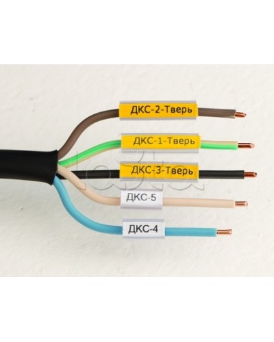 Маркировка для провода, гибкая, для трубочек. 4х10мм. Белая DKC NUTFL10 в Пятигорске Крепежные изделия Pintop.ru
