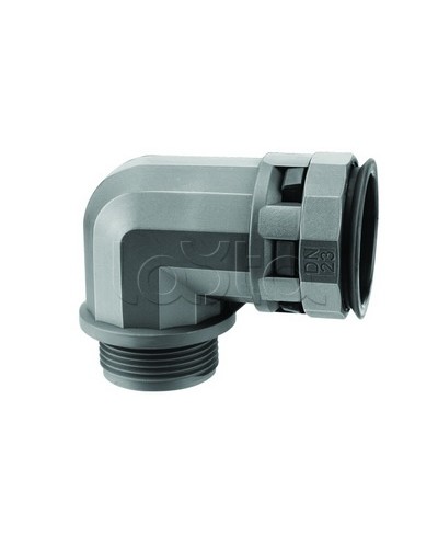 Муфта 90 грд. труба-коробка DN 12 мм, М20х1,5, полиамид, цвет черный DKC PAN12M20N в Пятигорске Повороты, муфты, тройники Pintop.ru