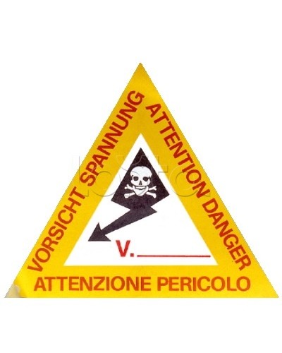 Предупреждающая табличка 120мм DKC ZTA002 в Пятигорске Аксессуары для лотков Pintop.ru