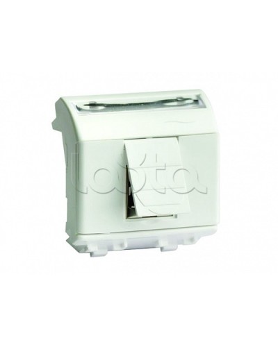 Ком.роз. RJ45 кат.6A, 8P8C, Brava, белая, 2мод DKC 76679B в Пятигорске Аксессуары для стоек и шкафов Pintop.ru