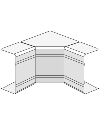 Угол внутренний изменяемый (70-120°) NIAV 120x60 мм DKC 01730 в Пятигорске Аксессуары для кабель-канала Pintop.ru