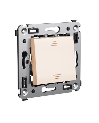 Инвертор одноклавишный в стену, Avanti, Ванильная дымка DKC 4405123 в Пятигорске Аксессуары для стоек и шкафов Pintop.ru