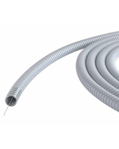Металлорукав DN 15мм в ПВХ изоляции, Dвн 15,5 мм, Dнар 19,5, с протяжкой, 100 м, цвет серый DKC 6071R-015100P в Пятигорске Металлорукав Pintop.ru