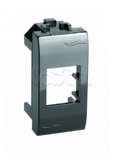 Адаптер для информационных разъемов Keystone, черный, 1мод. DKC (77607N) в Пятигорске Аксессуары для стоек и шкафов Pintop.ru