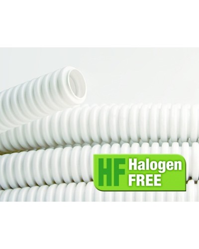 Труба ПЛЛ гибкая гофр. не содержит галогенов д.32мм, ПВ-0, с протяжкой,25м, цвет белый DKC 81832 в Пятигорске Труба гофрированная Pintop.ru