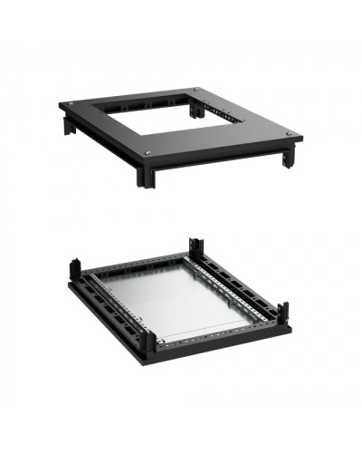 Крыша с фланцем и основание для 19 IT-CQE 800x800, RAL9005 DKC (R5RKTB88FITB) в Пятигорске Аксессуары для стоек и шкафов Pintop.ru